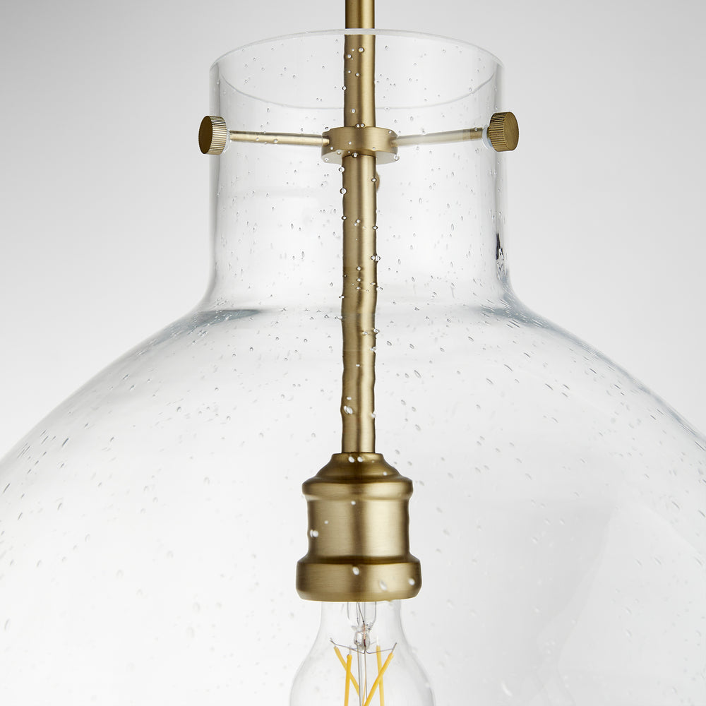 1-light Pendant Aged Brass