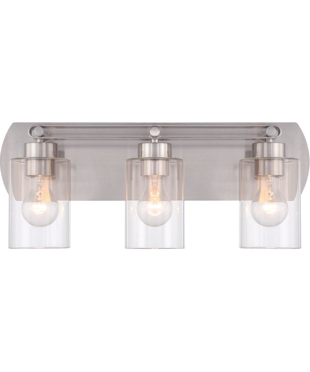 Hendrix 3-Light Lighting Brushed Polished Nickel