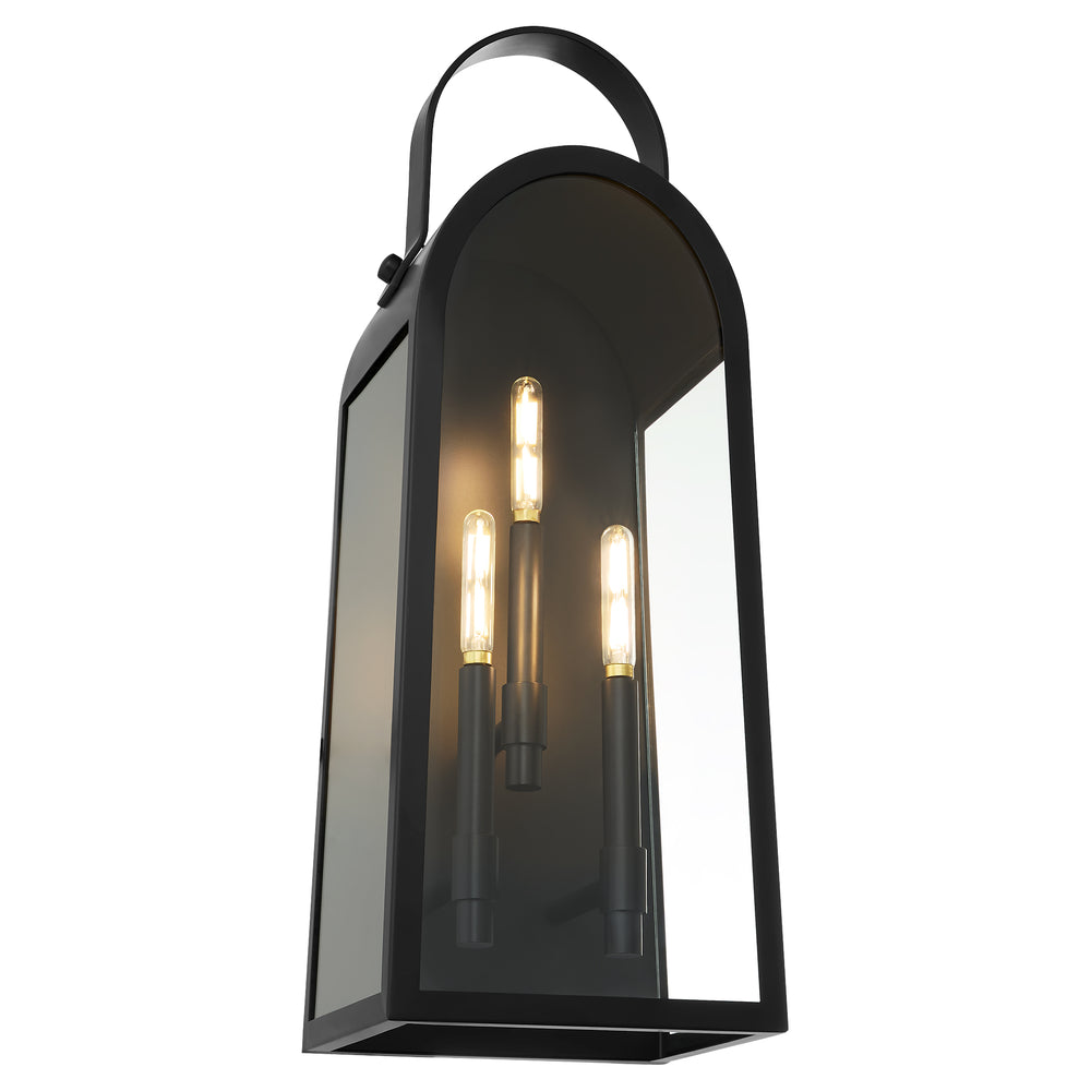 Rossi 3-light Wall Mount Light Fixture Matte Black