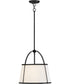 Clarke 1-Light Large Drum Pendant in Black