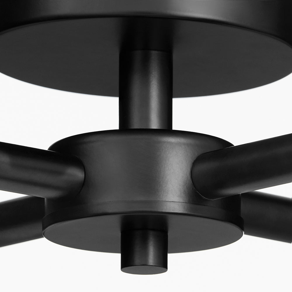 Cassini 4-light Ceiling Flush Mount Matte Black