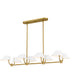 Penley Medium 8-light Island Light Brushed Gold