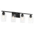 Wallinger 4-light Bath Vanity Light Matte Black