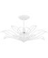 Tallulah Extra Large 3-light Semi Flush Mount Sand White