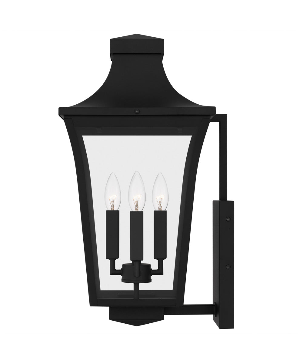 Quentin Large 4-light Outdoor Wall Light Earth Black