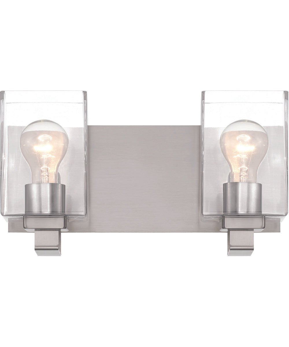 McClane 2-Light Lighting Brushed Polished Nickel