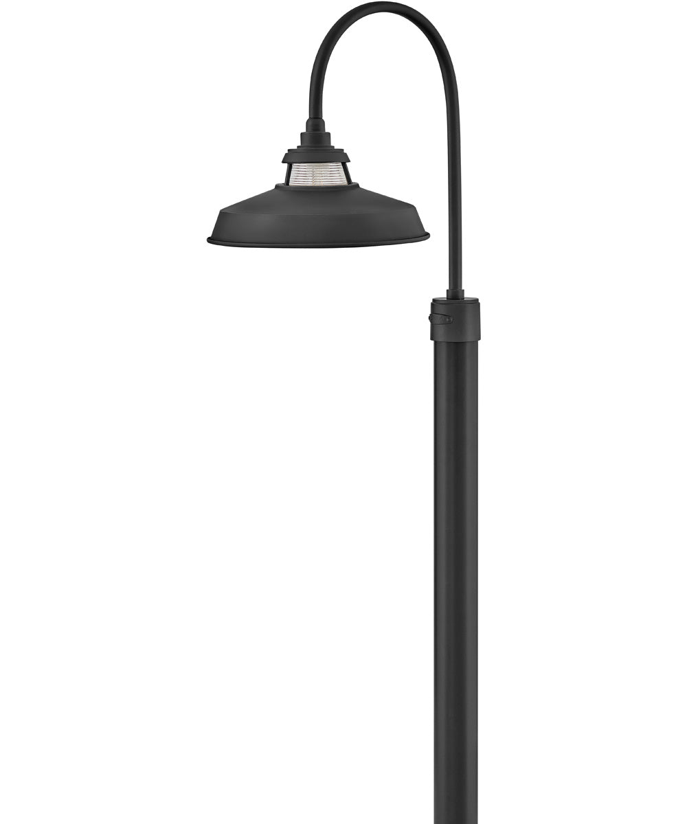 Troyer 1-Light Medium Post Mount Lantern in Black