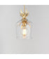 Paloma Single Pendant Gold Leaf