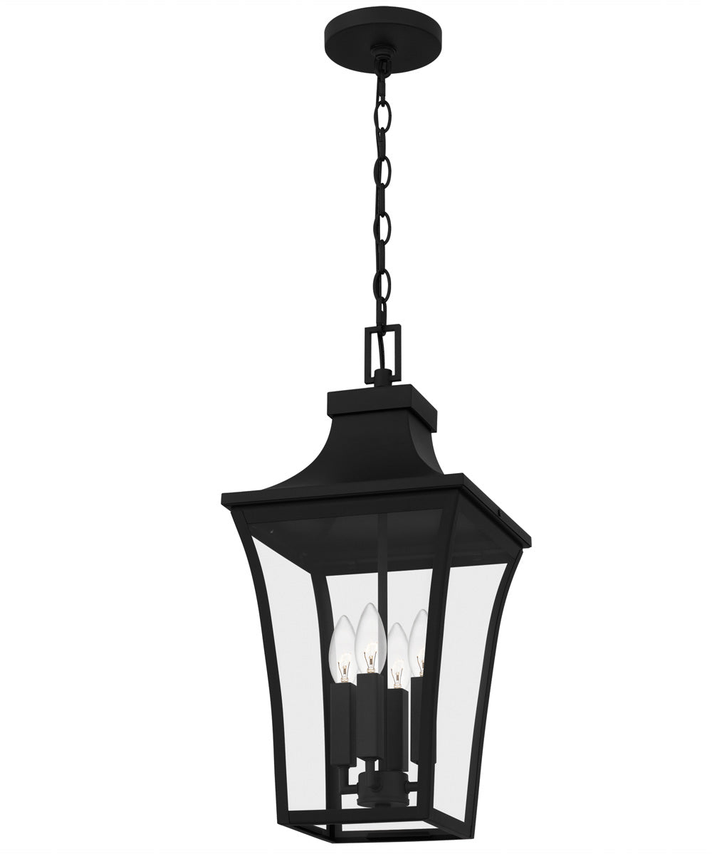 Quentin Large 4-light Outdoor Pendant Light Earth Black