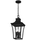 Quentin Large 4-light Outdoor Pendant Light Earth Black