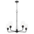 Raymond 5-light Chandelier Matte Black