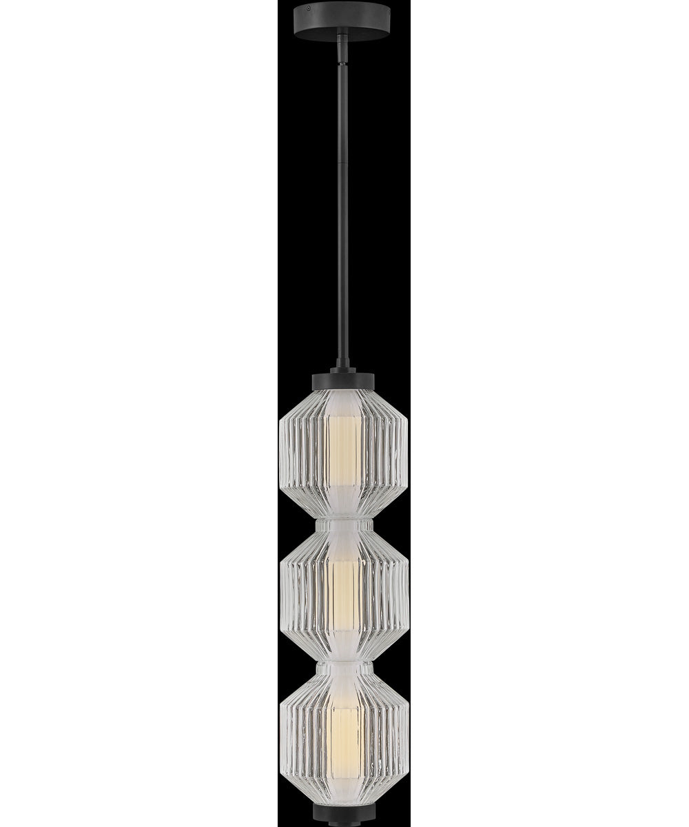 Reign LED-Light Small LED Convertible Pendant in Black