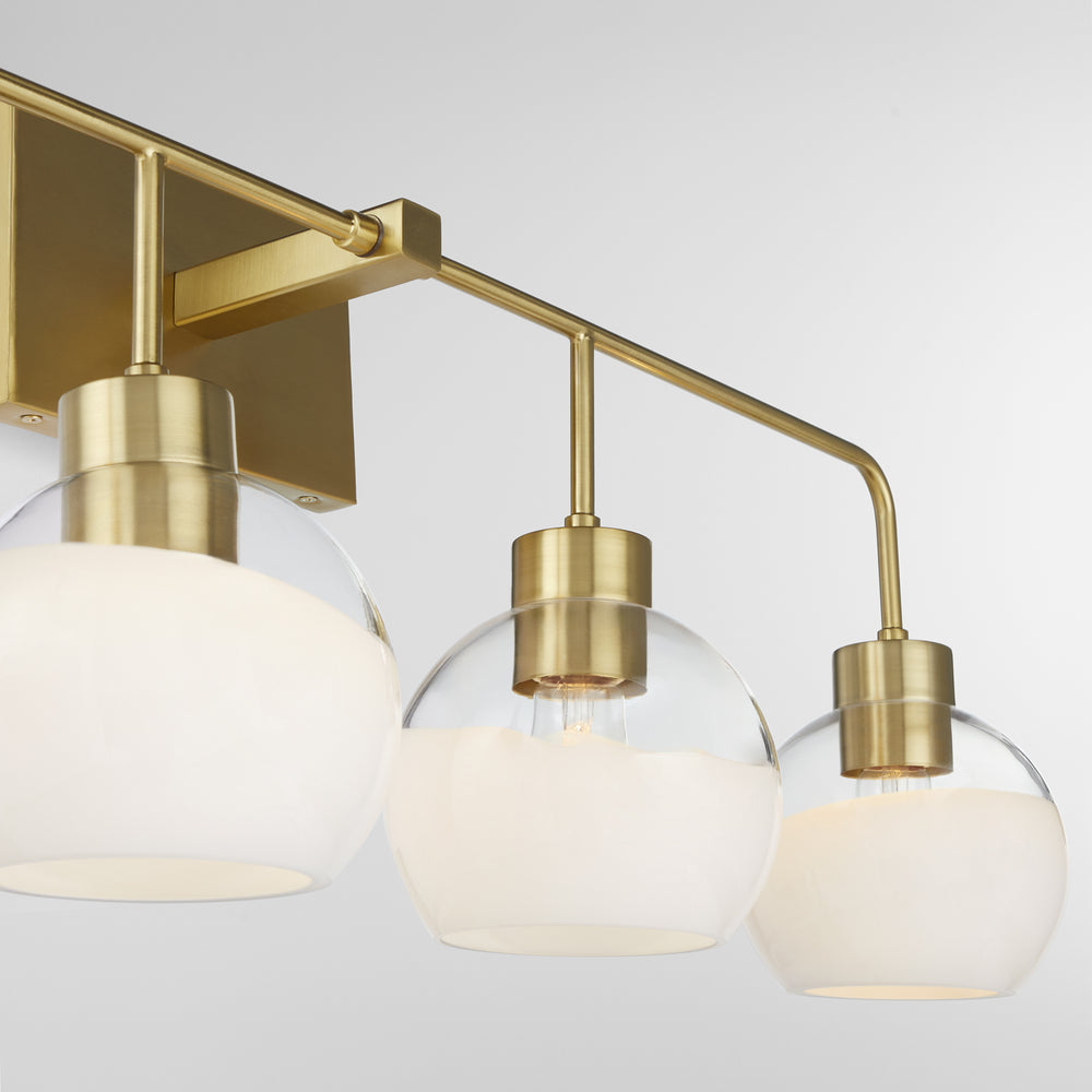 Lacy 4-light Bath Vanity Light Aged Brass