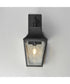 Storybook 1-Light Outdoor Large Wall Sconce Black