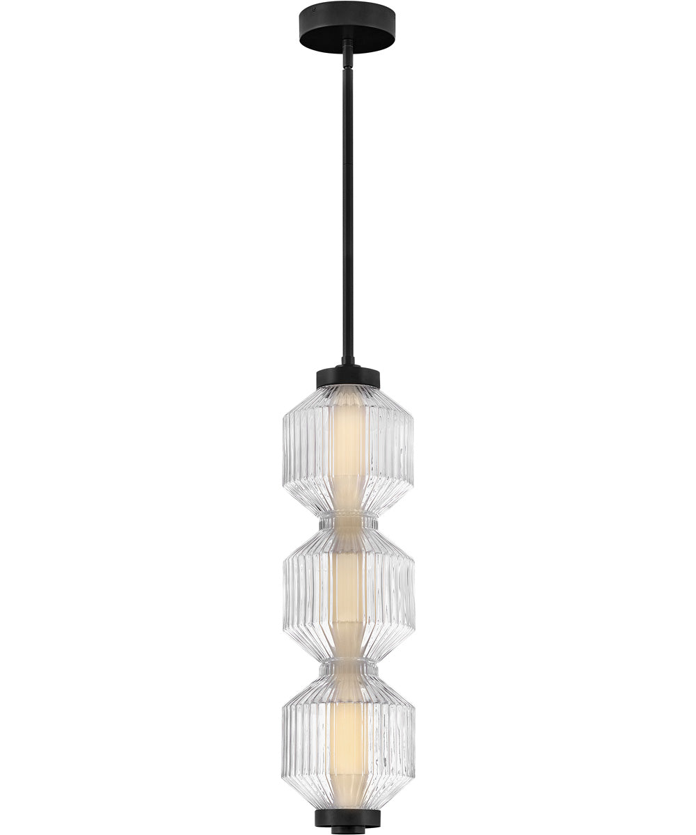 Reign LED-Light Small LED Convertible Pendant in Black