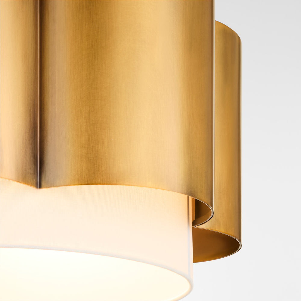 Belinder 4-light Pendant Non-Lacquered Brass