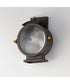 Portside 1-Light Outdoor Wall Sconce Oil Rubbed Bronze / Antique Brass