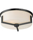 Dart 3-Light Flush Mount Black