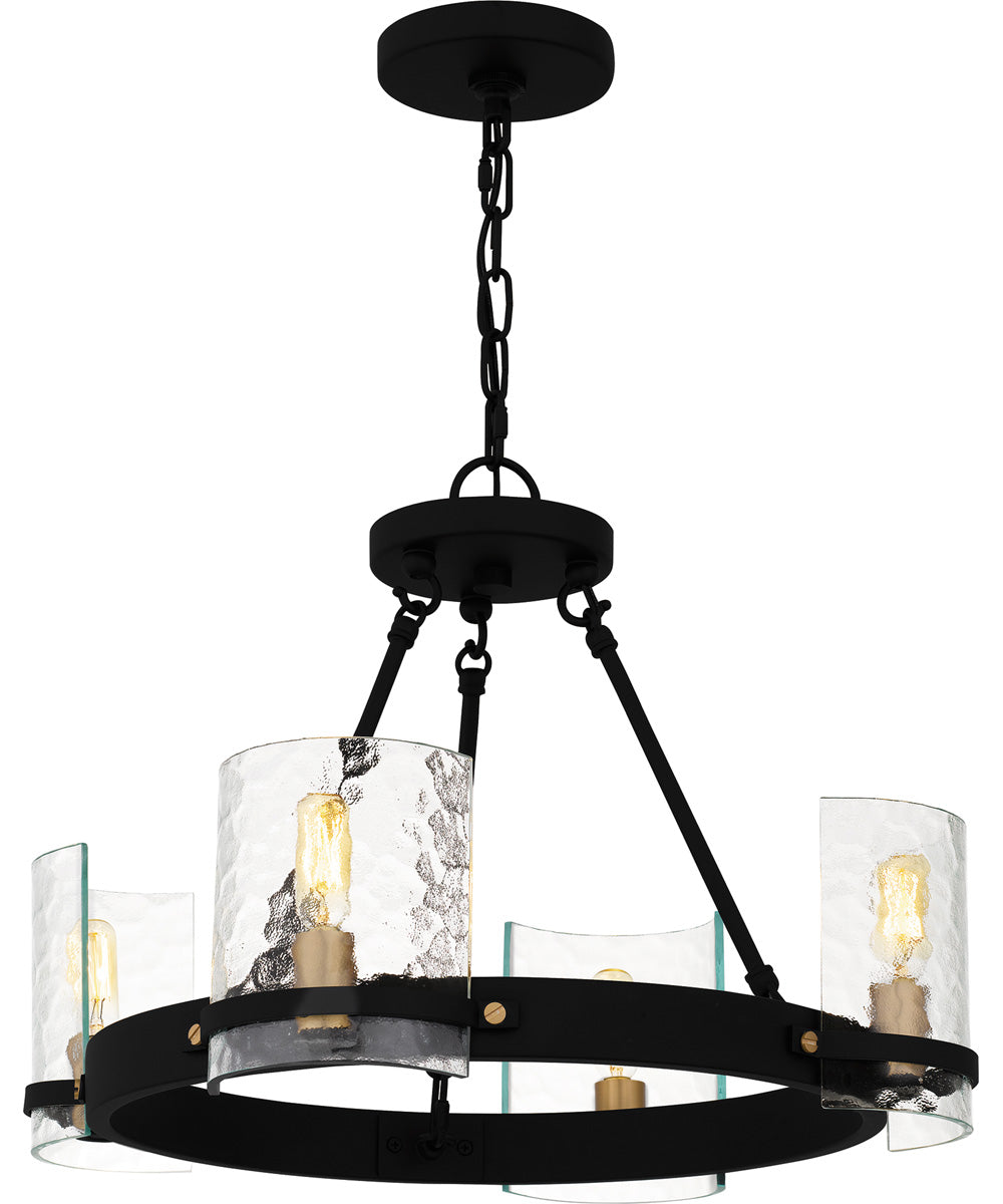 Gloucester 4-light Chandelier Matte Black