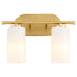 Belinder 2-light Bath Vanity Light Aged Brass