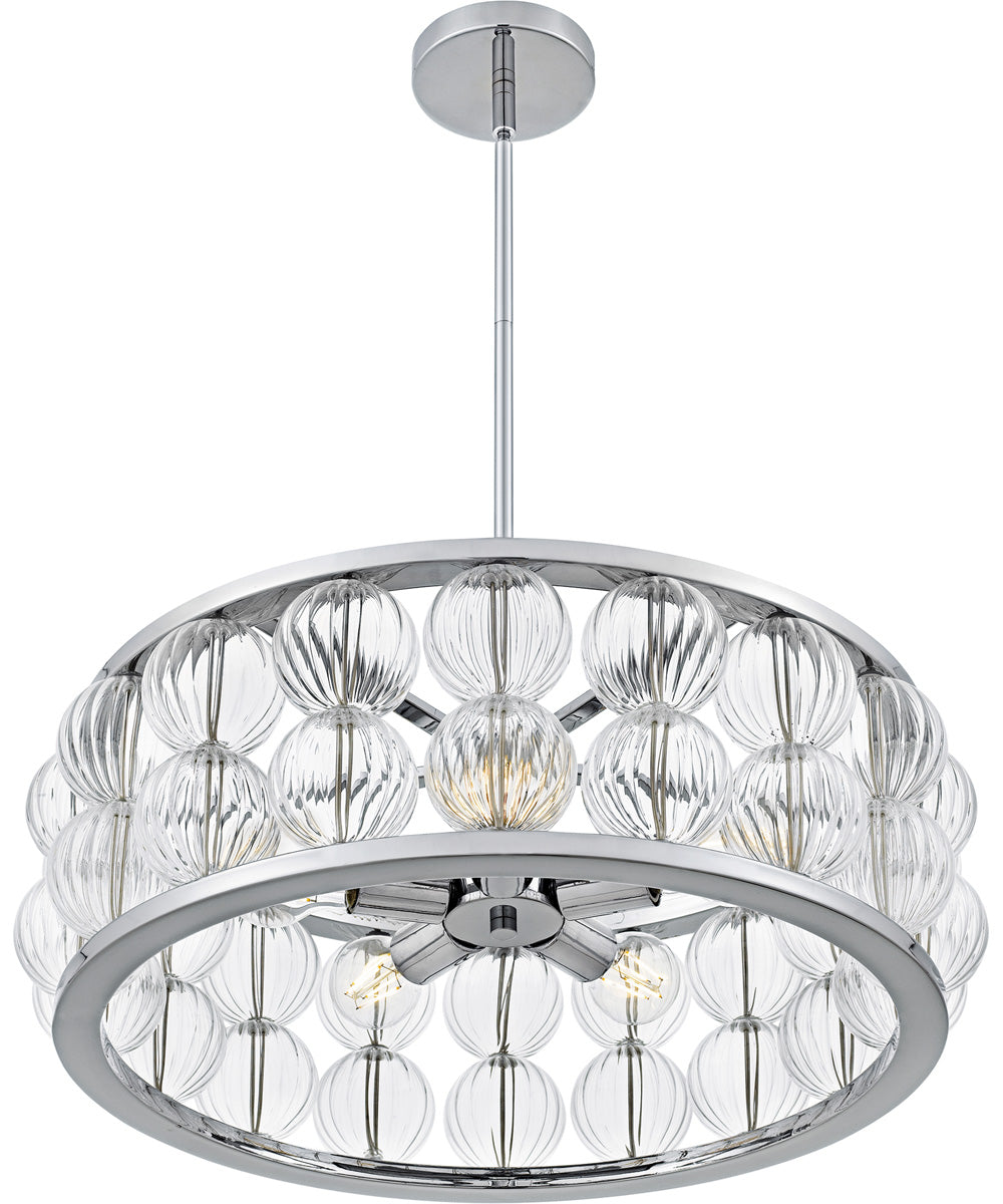 Terrarock Large 5-light Pendant Polished Chrome