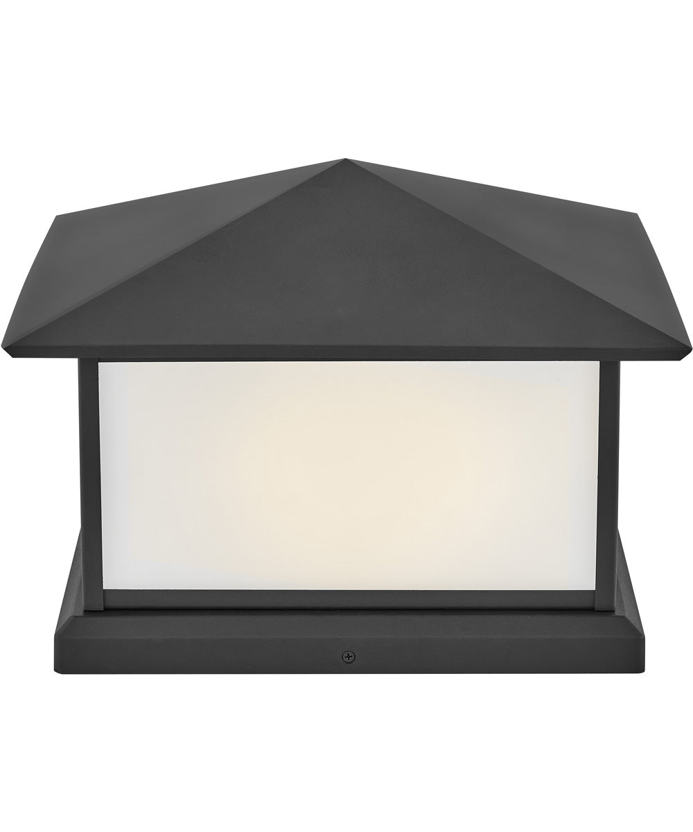 Walter 2-Light Large Pier Mount Lantern in Textured Black