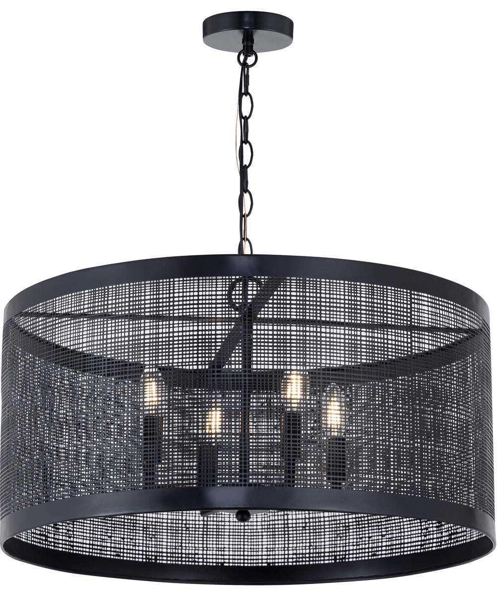 Hatcher 24 inch 4-Light Pendant Black