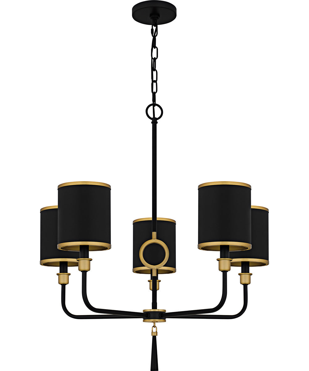 Lockery 5-light Chandelier Matte Black