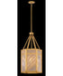 Sura 4-Light Large Pendant in Distressed Brass