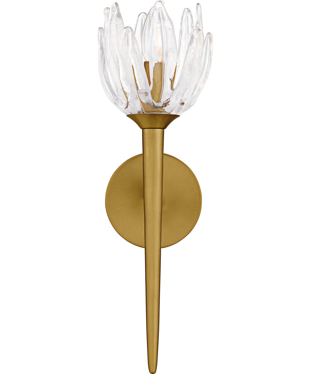 Shea Small 1-light Wall Sconce Brushed Gold