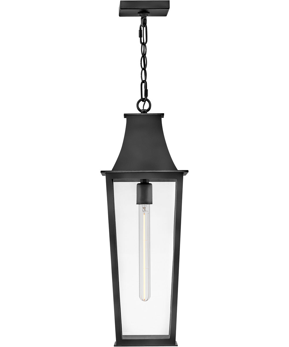 Georgetown 1-Light Large Hanging Lantern in Black