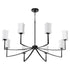 Ayala 8-light Chandelier Matte Black