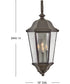 Edgewater 4-Light Extra Large Wall Mount Lantern in Oil Rubbed Bronze