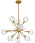 Salvador 9-light Chandelier Brushed Gold