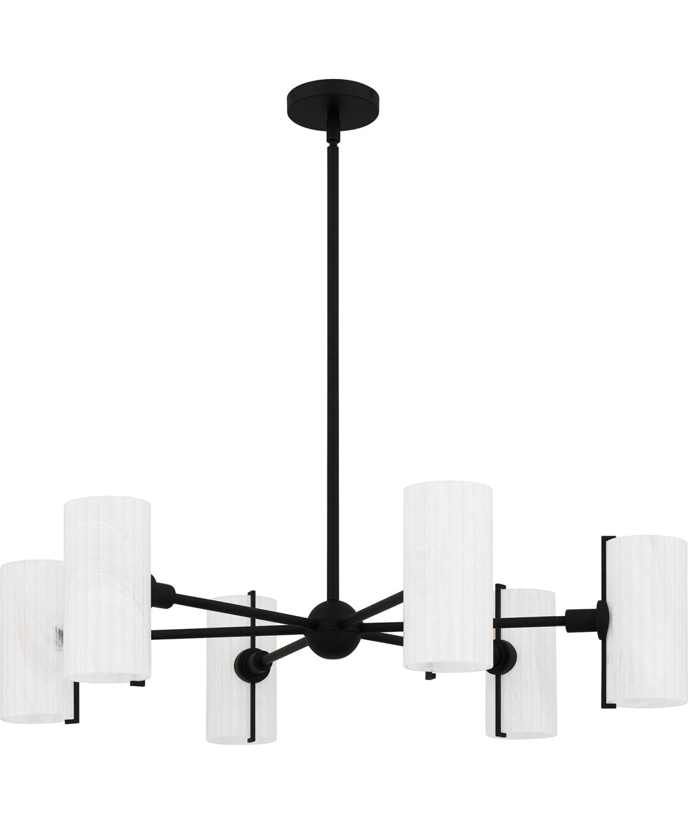 Curran 6-light Chandelier Matte Black