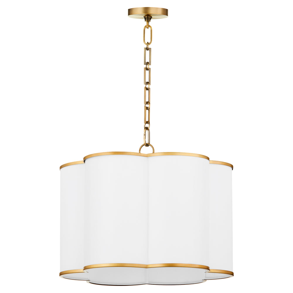 Belinder 4-light Pendant Non-Lacquered Brass