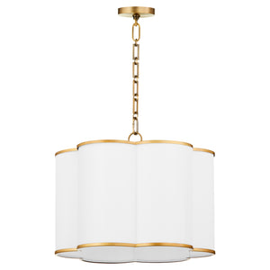 Belinder 4-light Pendant Non-Lacquered Brass