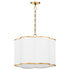 Belinder 4-light Pendant Non-Lacquered Brass