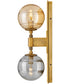 Oberon 2-Light Medium Two Light Sconce in Heritage Brass