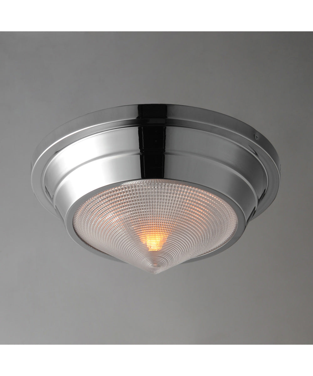 Hargreaves 1-Light Flush Mount Polished Nickel