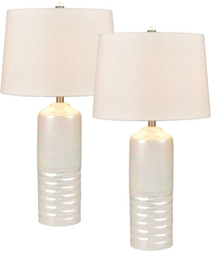 Daphne Cove 30'' High 1-Light Table Lamp - Set of 2 Pearl