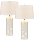 Daphne Cove 30'' High 1-Light Table Lamp - Set of 2 Pearl