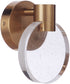 Glisten 1-Light Lighting Satin Brass