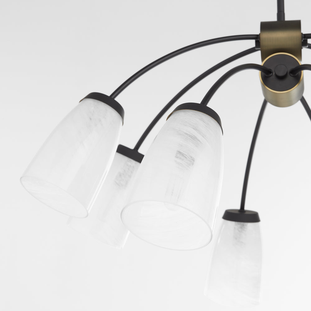 Arpeggio 8-light Chandelier Matte Black