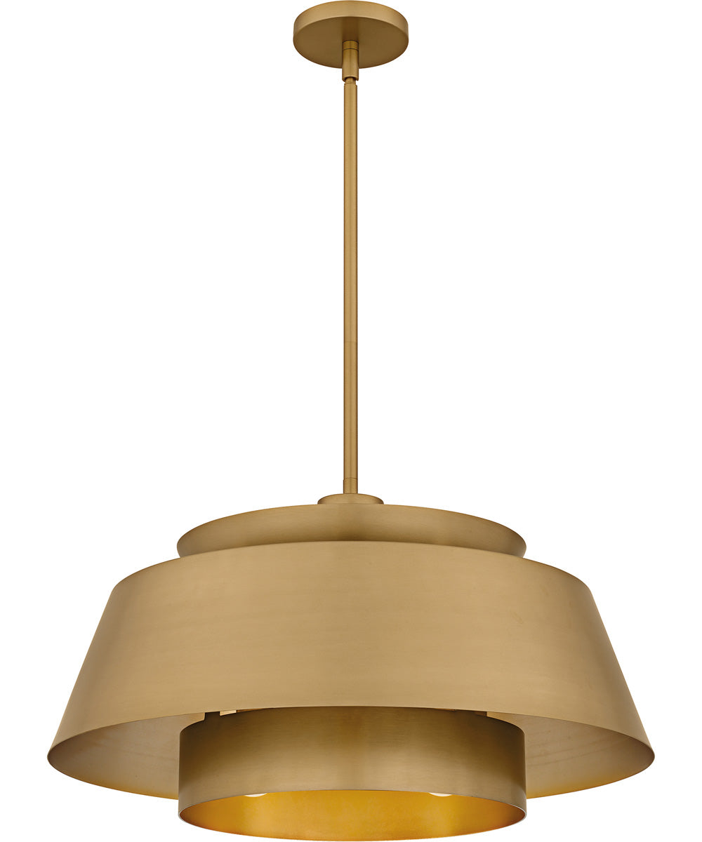 Lumi Large 3-light Pendant Brushed Weathered Brass