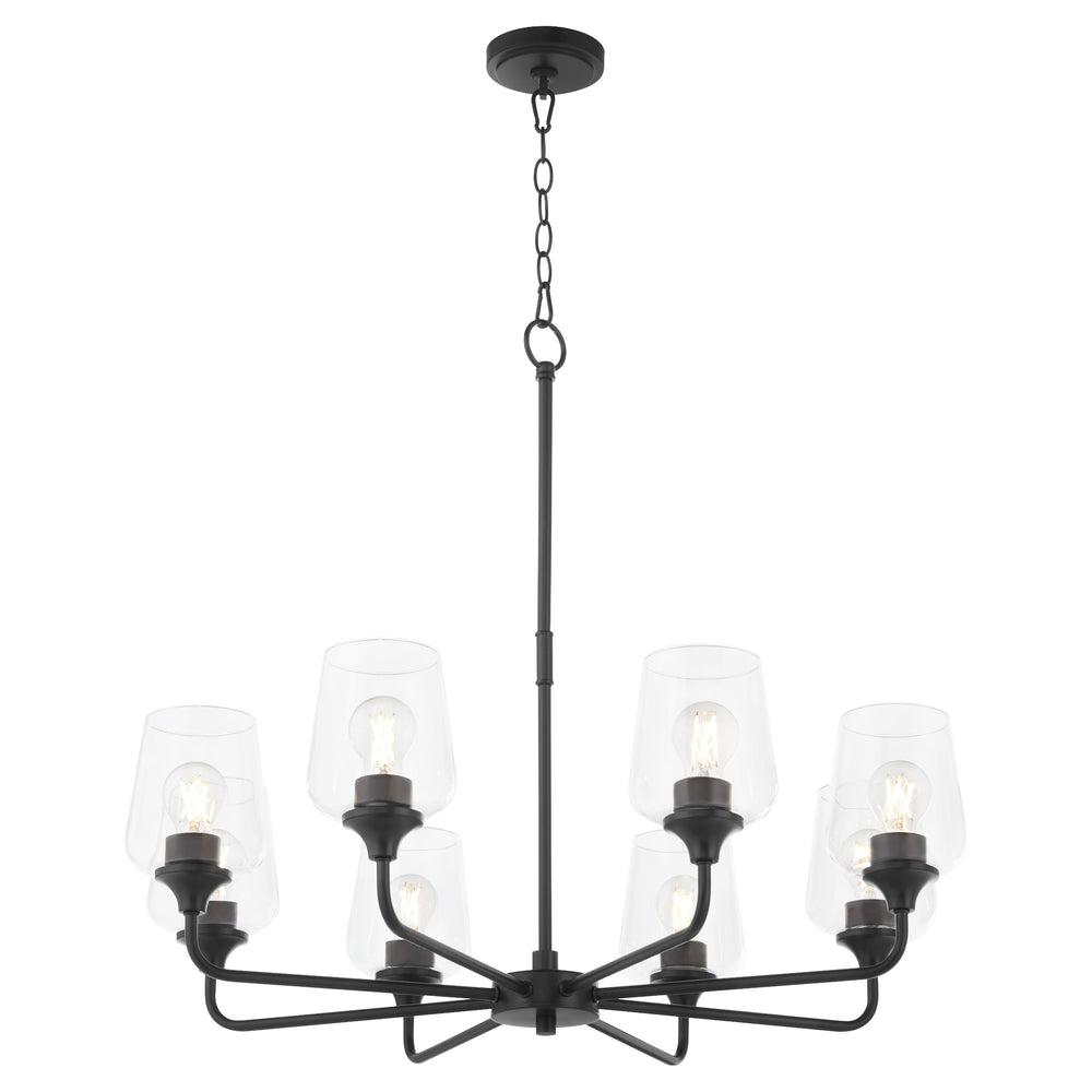 Raymond 8-light Chandelier Matte Black