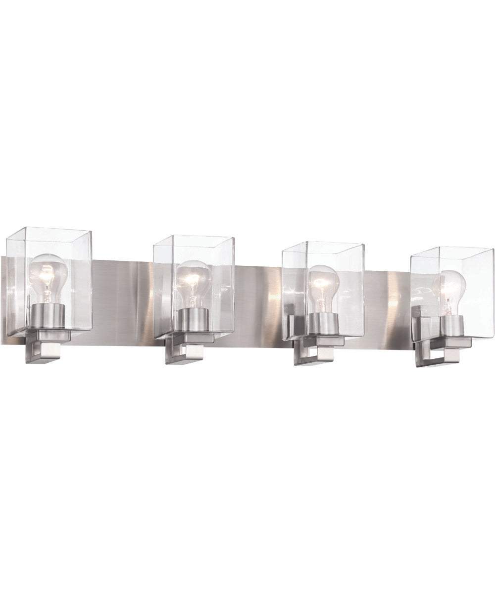 McClane 4-Light Lighting Brushed Polished Nickel