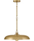 Sadie 1-Light Large Dome Pendant in Lacquered Brass