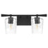 Goodwin 2-light Bath Vanity Light Matte Black