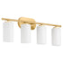 Belinder 4-light Bath Vanity Light Aged Brass